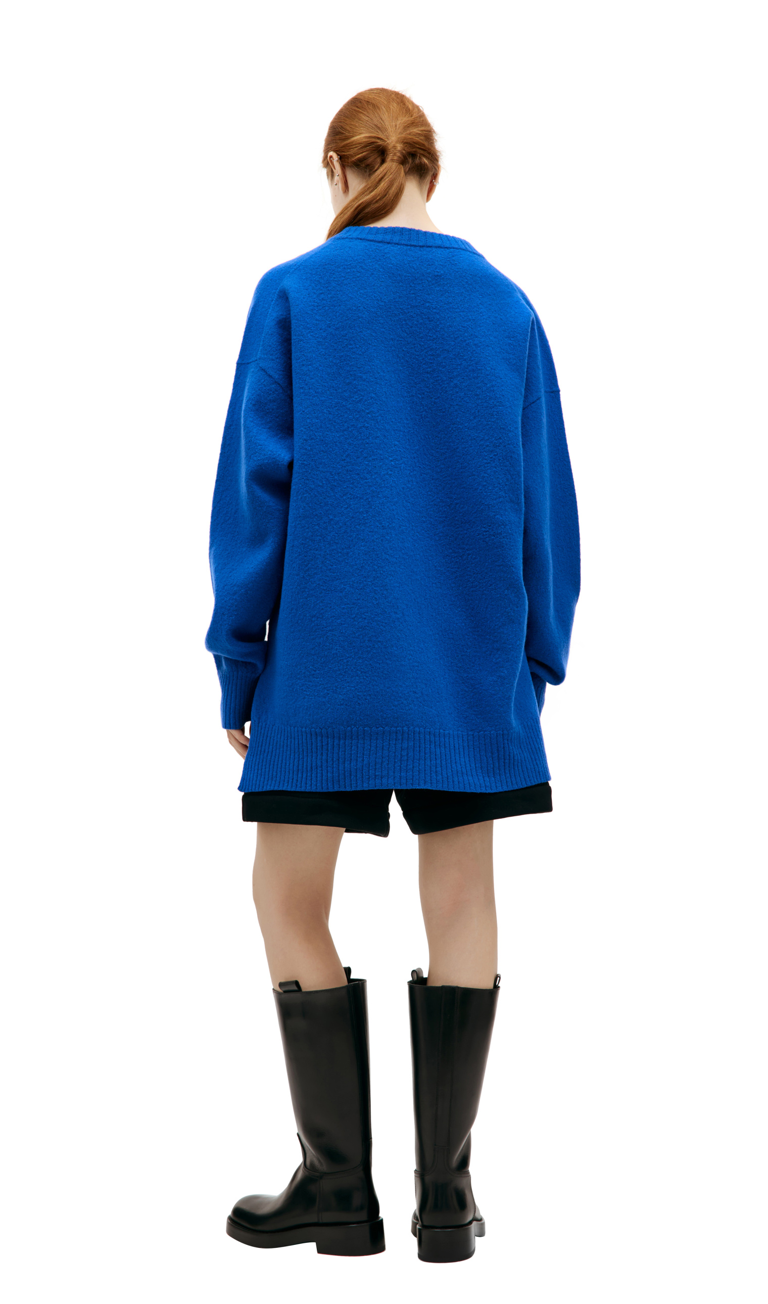 Jil Sander Шерстяной свитер с разрезами