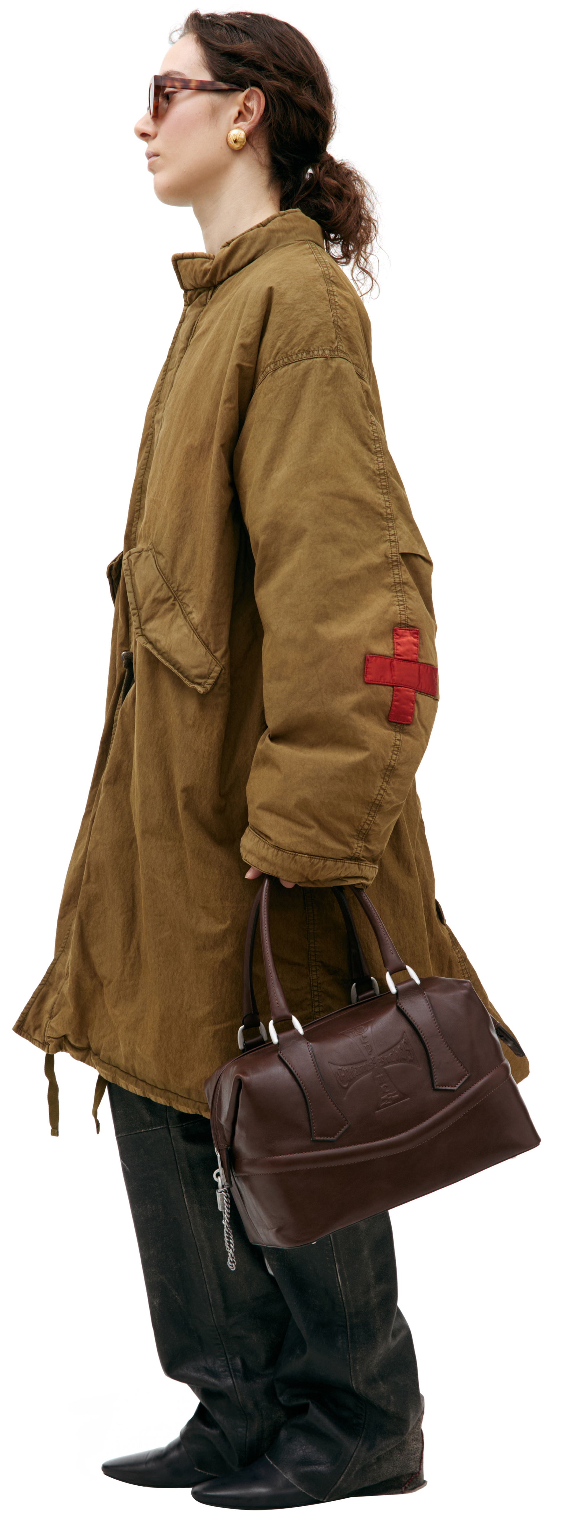 Enfants Riches Déprimés Куртка с крестами на рукавах