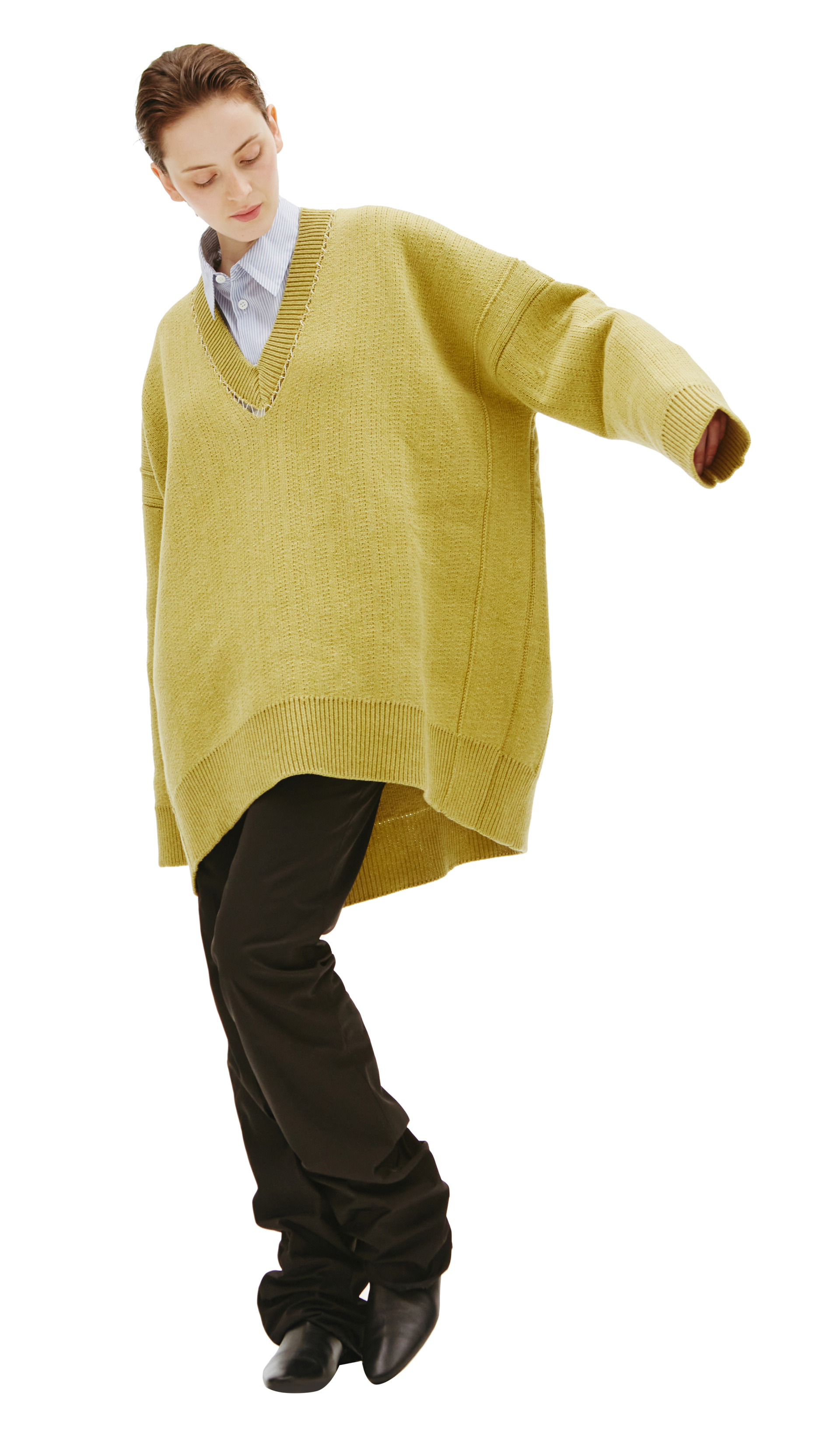 Raf Simons Оверсайз свитер из шерсти