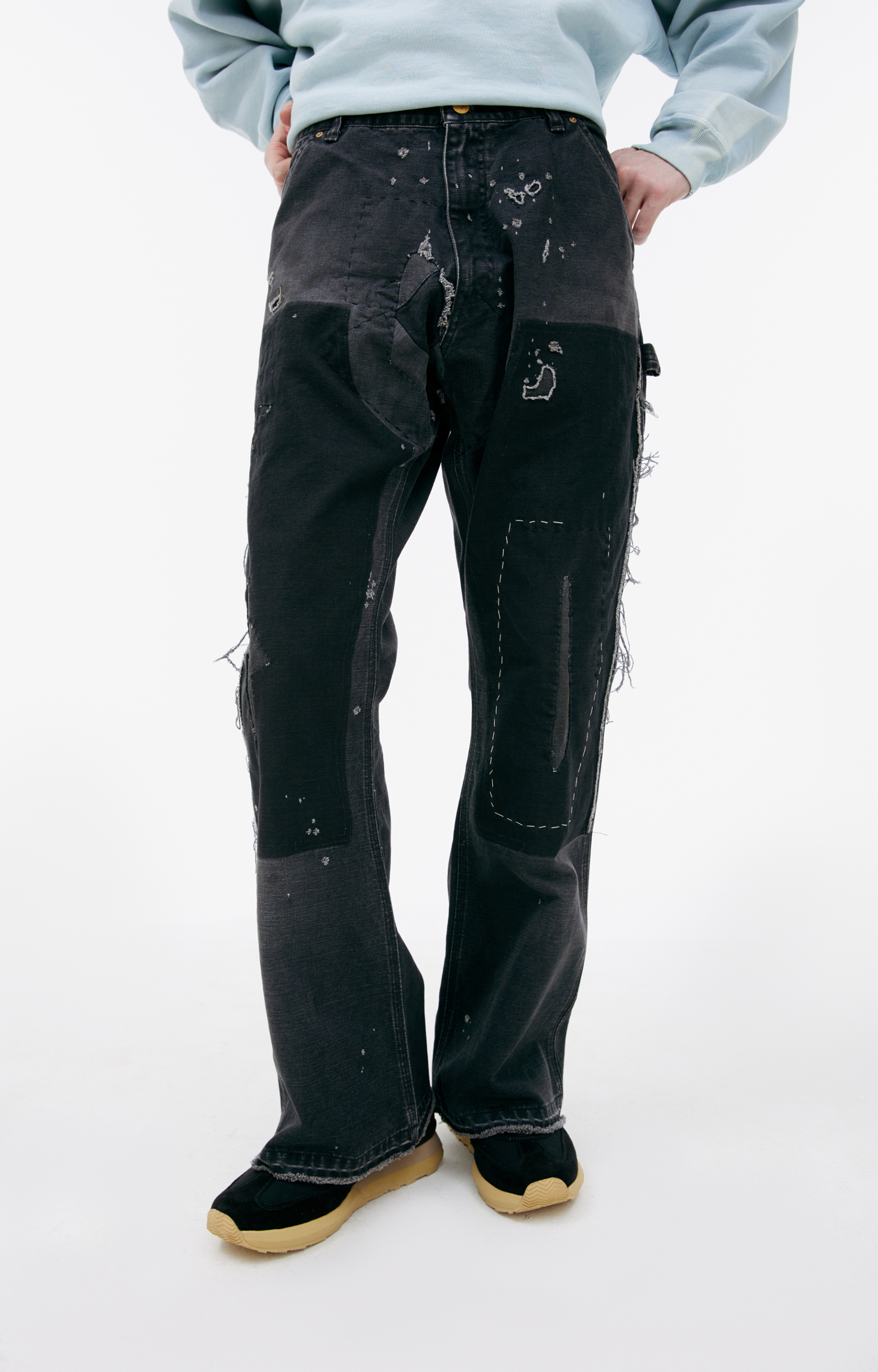 Saint Mxxxxxx Джинсы с патчами