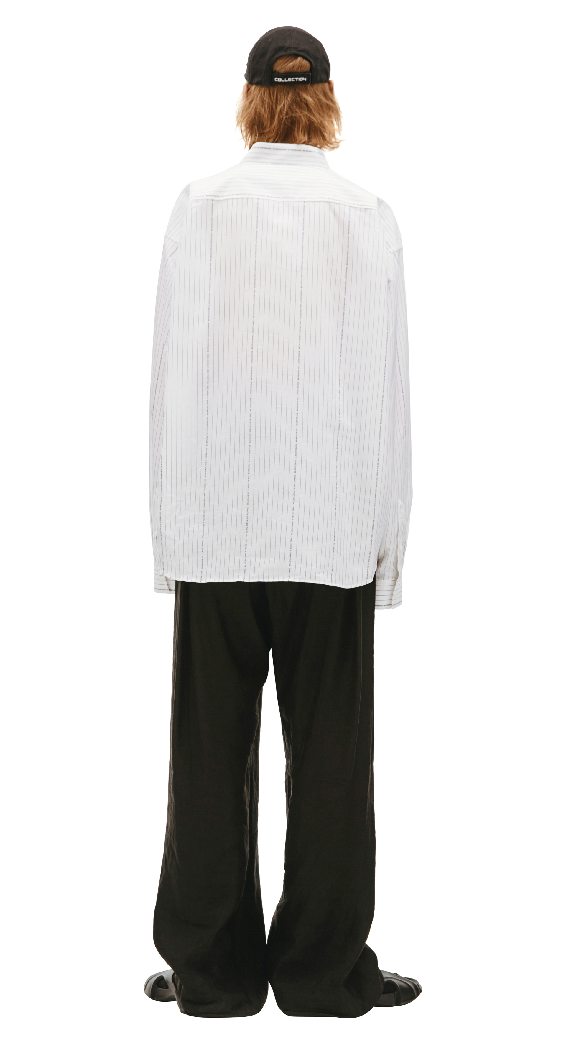 Balenciaga Белая оверсайз рубашка