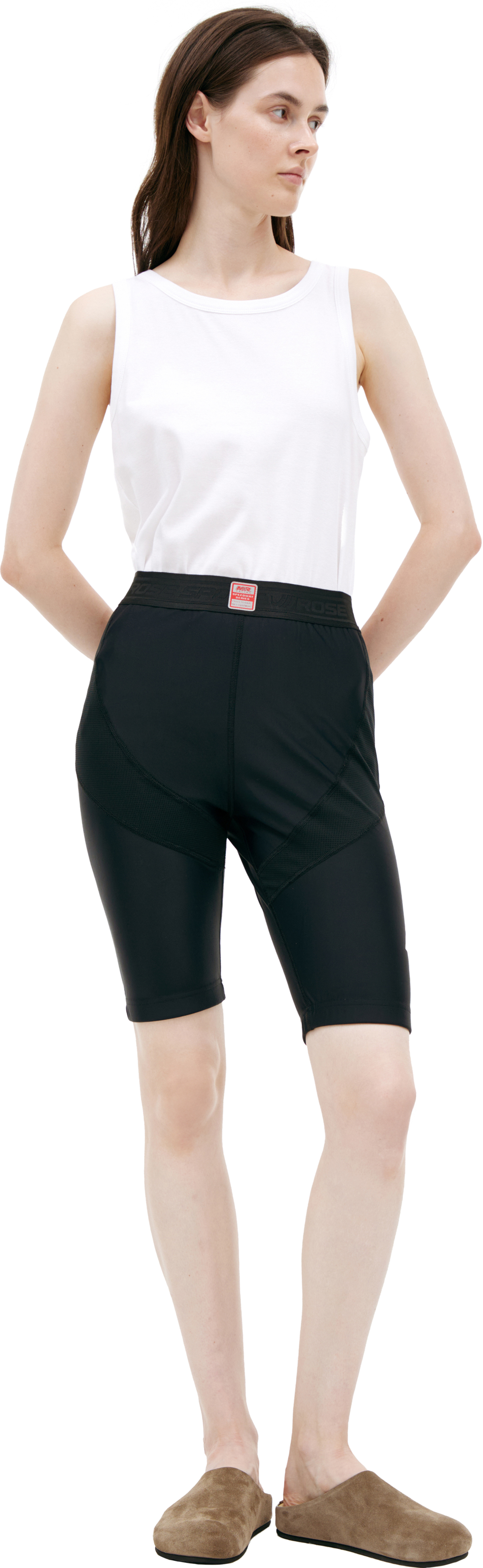 Martine Rose Черные шорты с логотипом