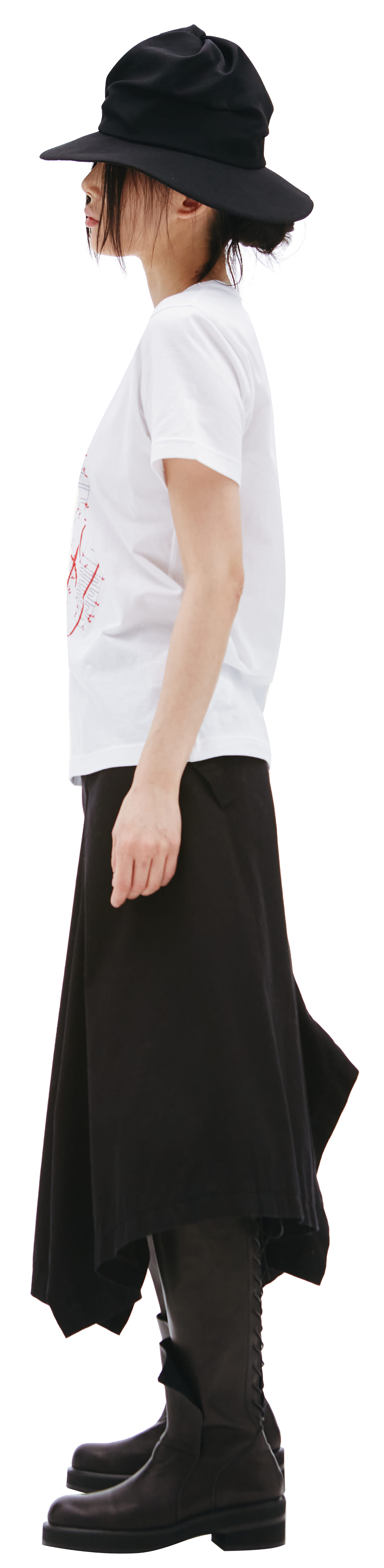 Y\'s Хлопковая футболка с принтом