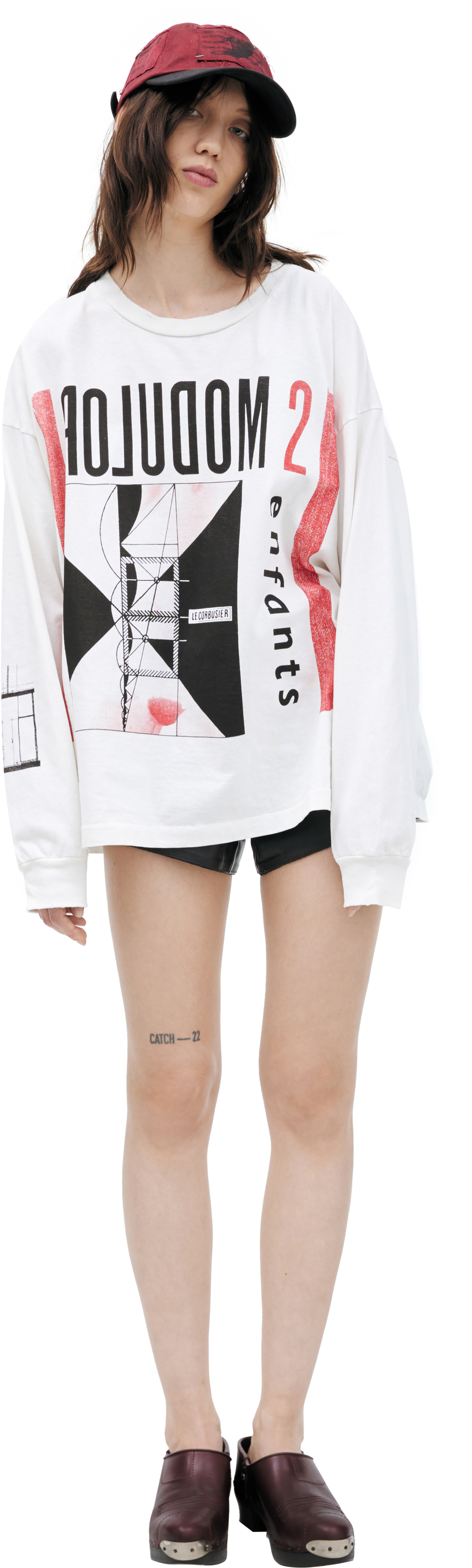 Enfants Riches Déprimés Белый лонгслив с принтом