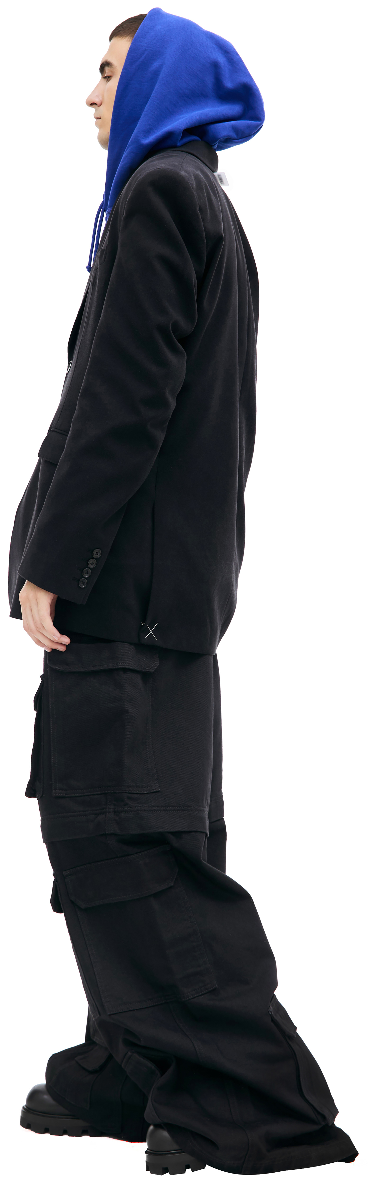 VETEMENTS Черный оверсайз пиджак