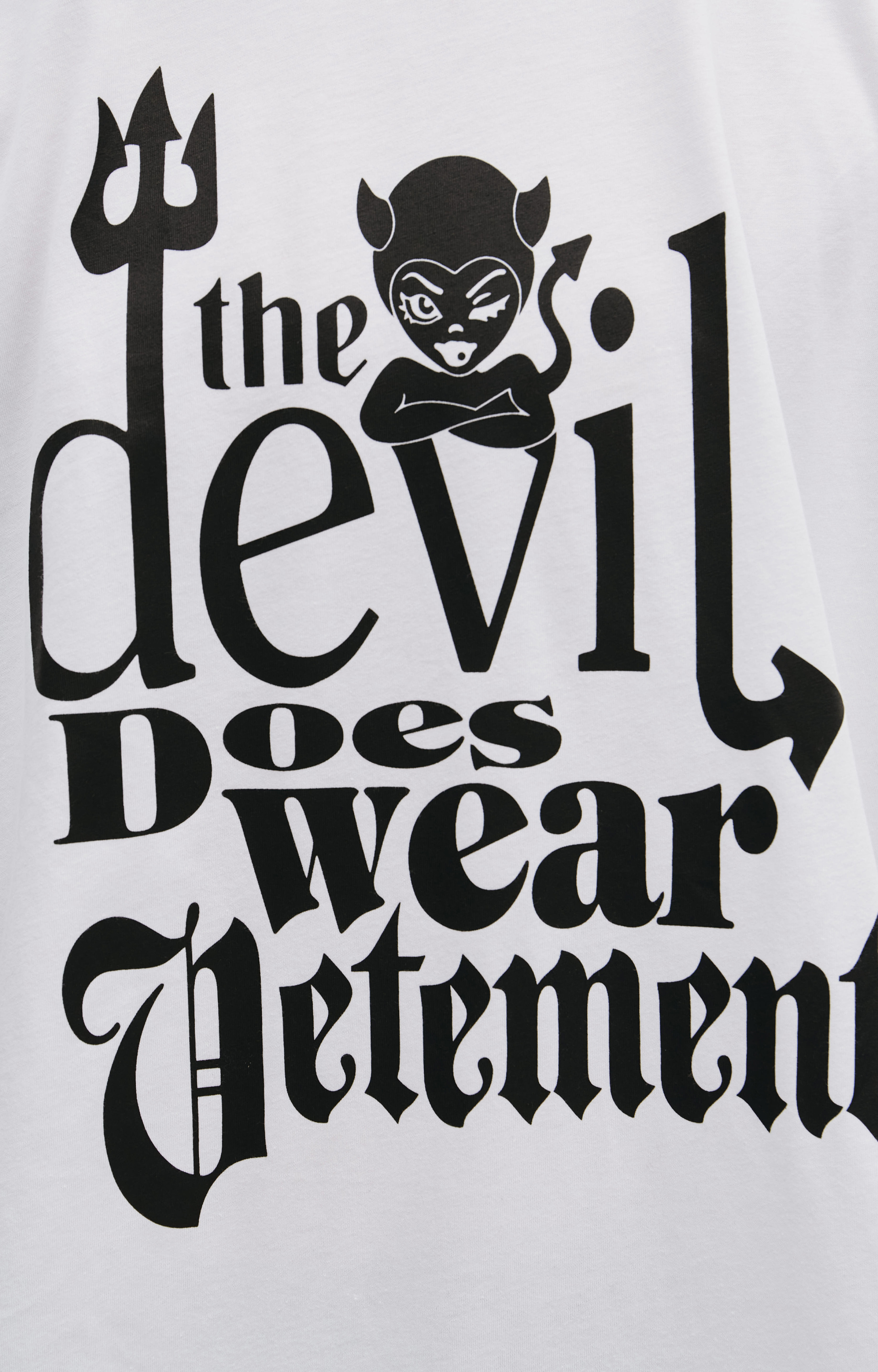 VETEMENTS Футболка с принтом The Devil