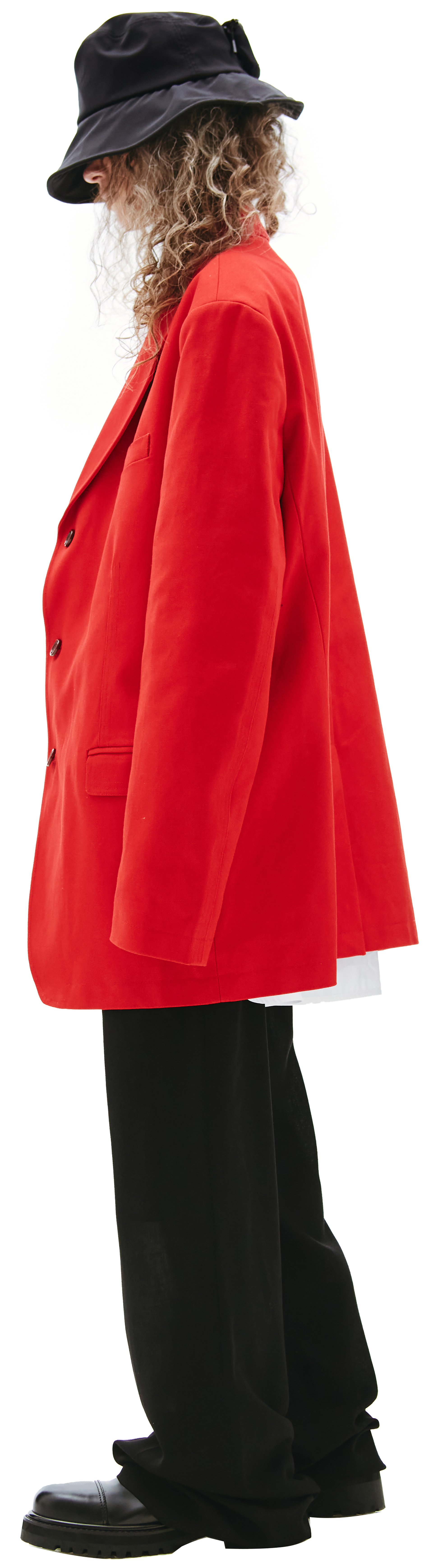 Raf Simons Красный оверсайз пиджак