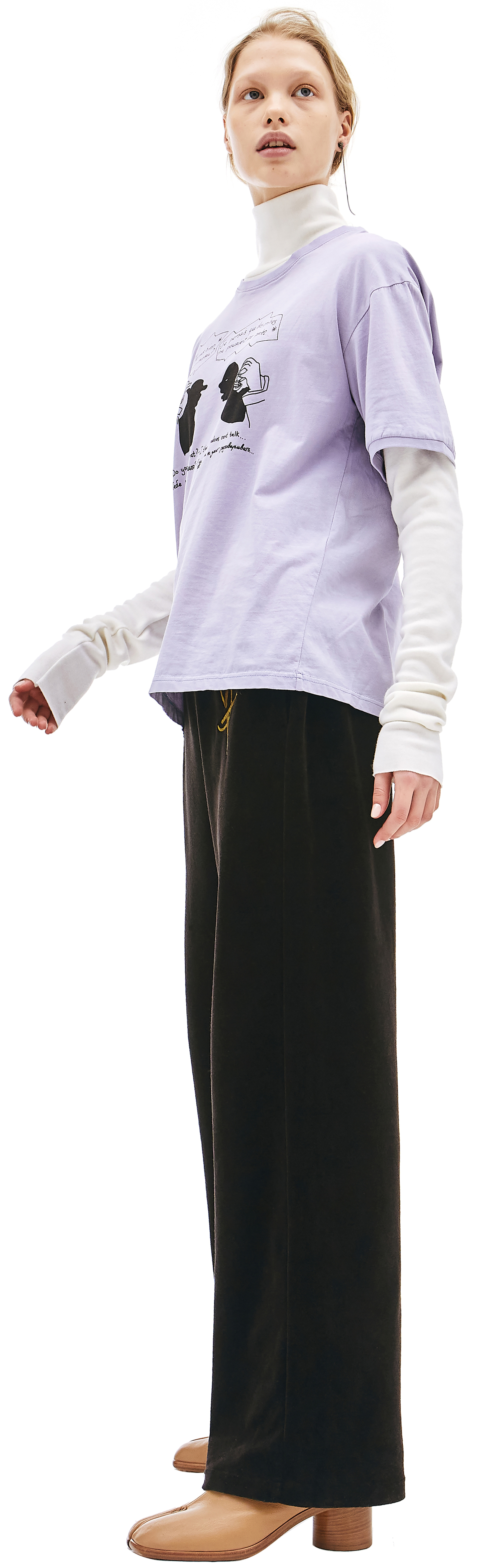 Vojettes Хлопковая футболка с принтом Диалог