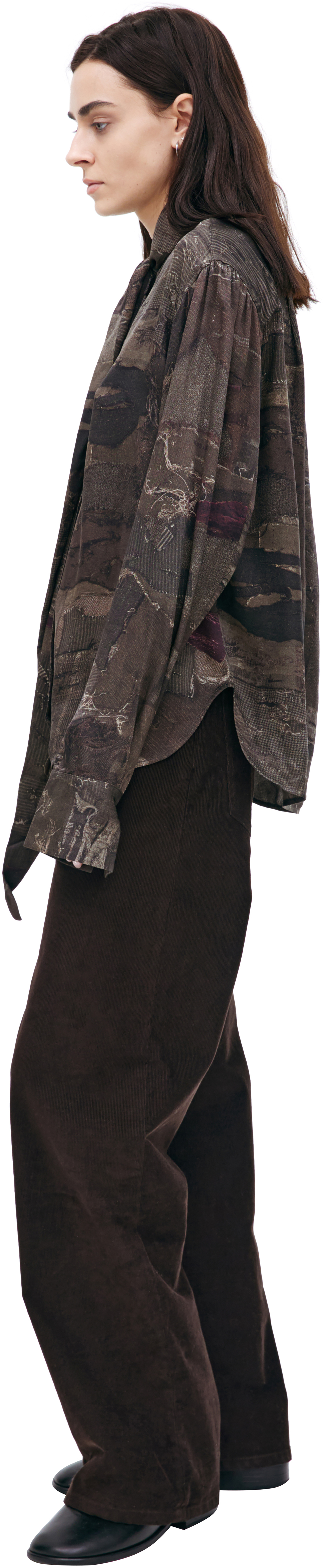 Ziggy Chen Блузка с монопринтом