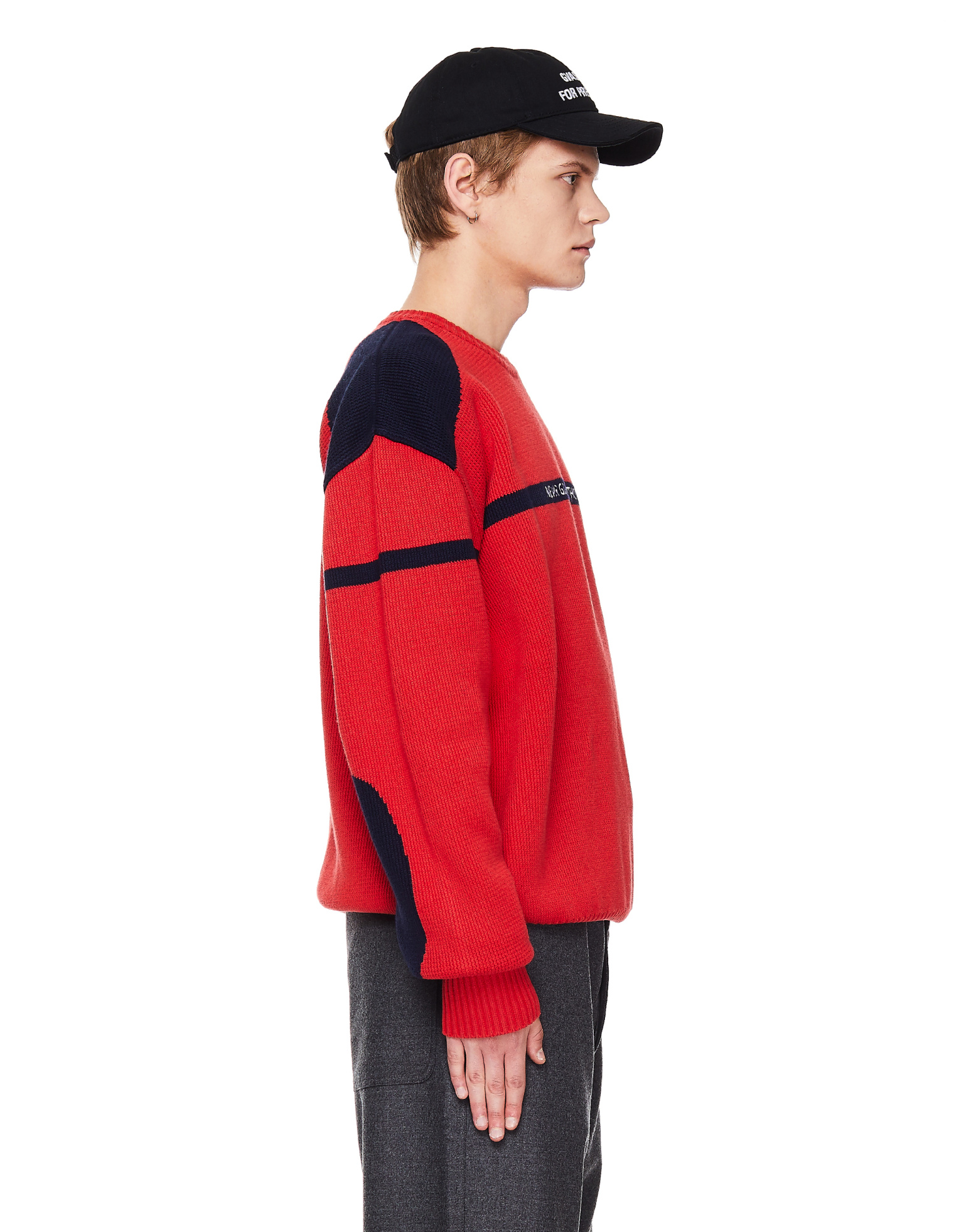 VETEMENTS Красный джемпер из хлопка и кашемира