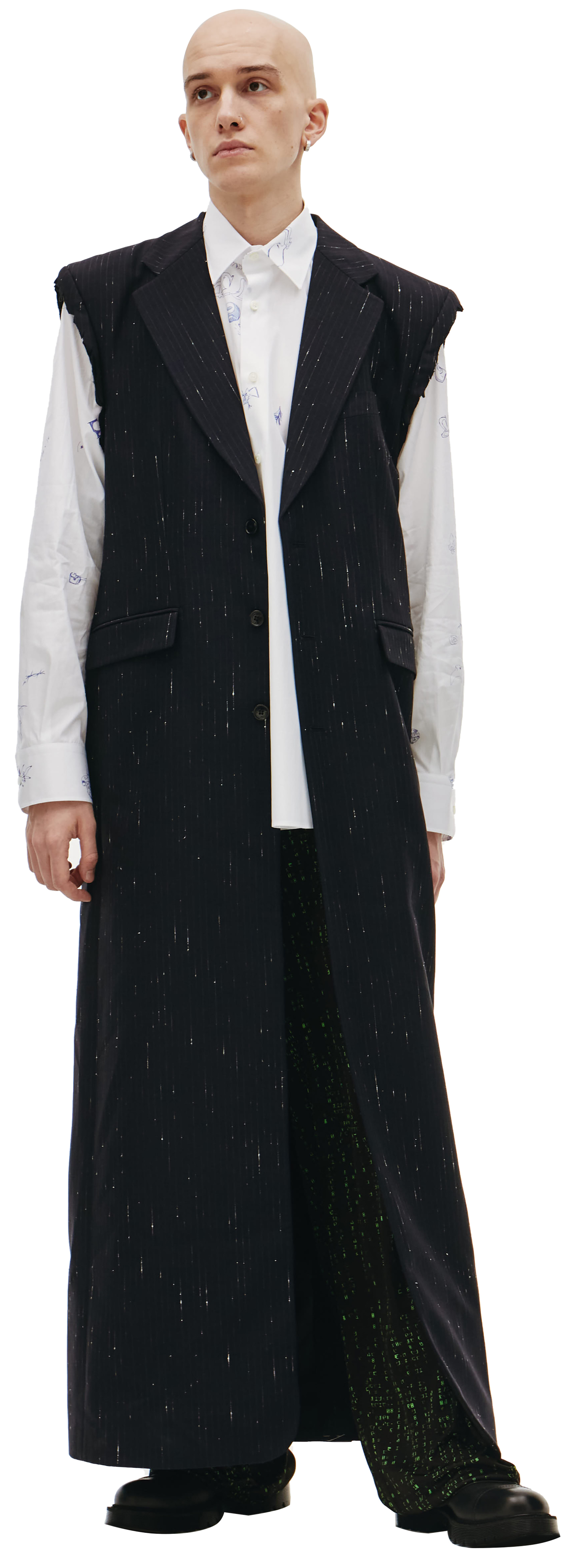 VETEMENTS Длинный пиджак без рукавов