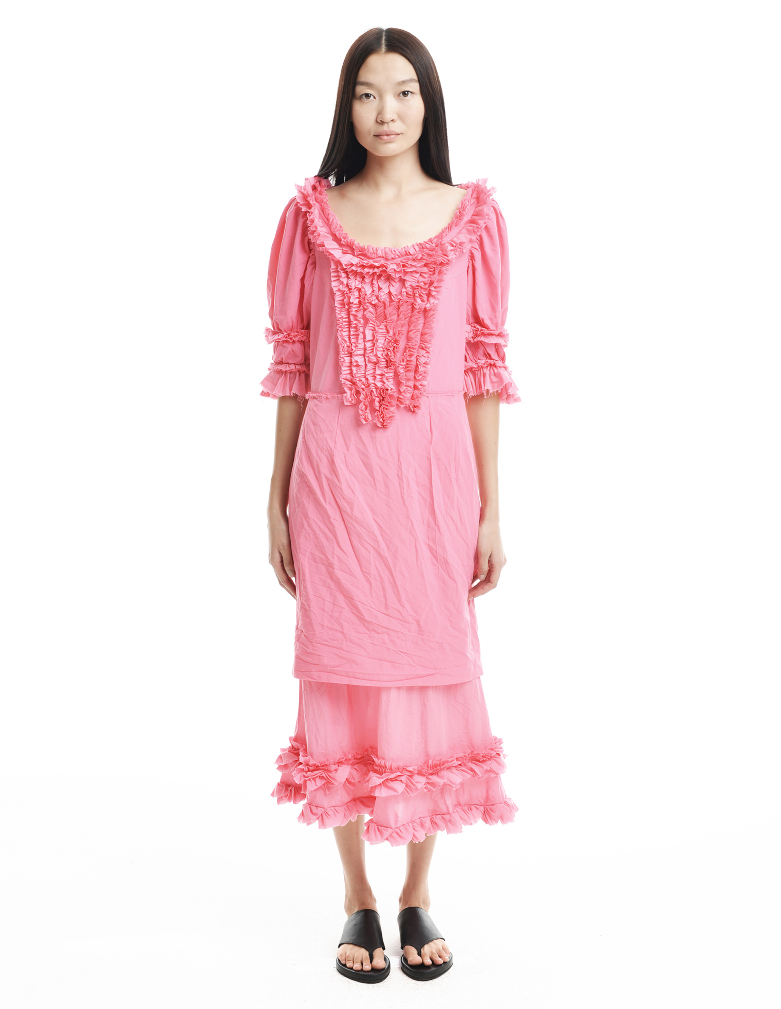 Comme des Garcons Платье с рюшами