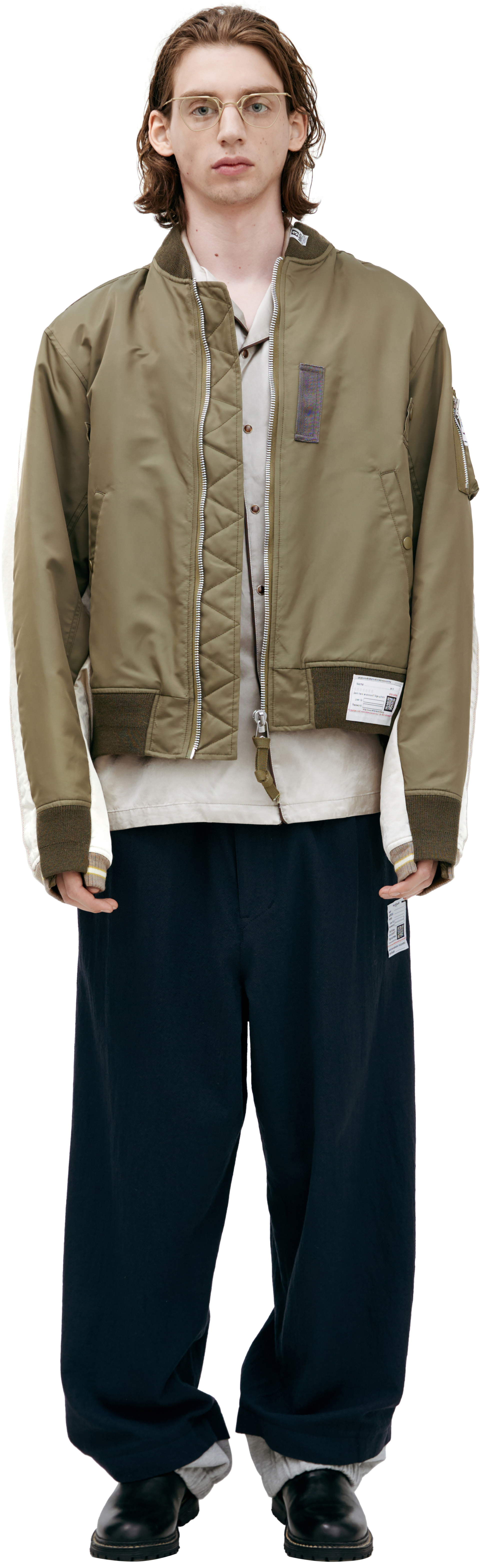 Maison Mihara Yasuhiro Двуцветный бомбер