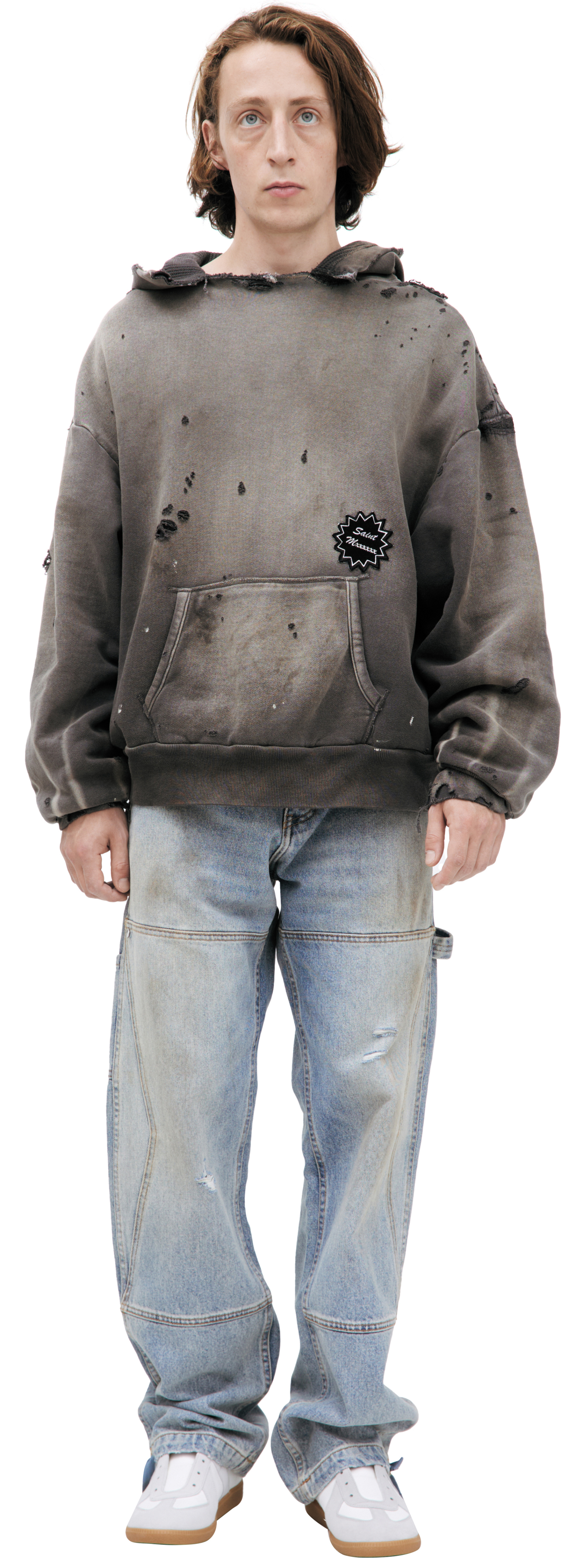 Saint Mxxxxxx Рваное худи