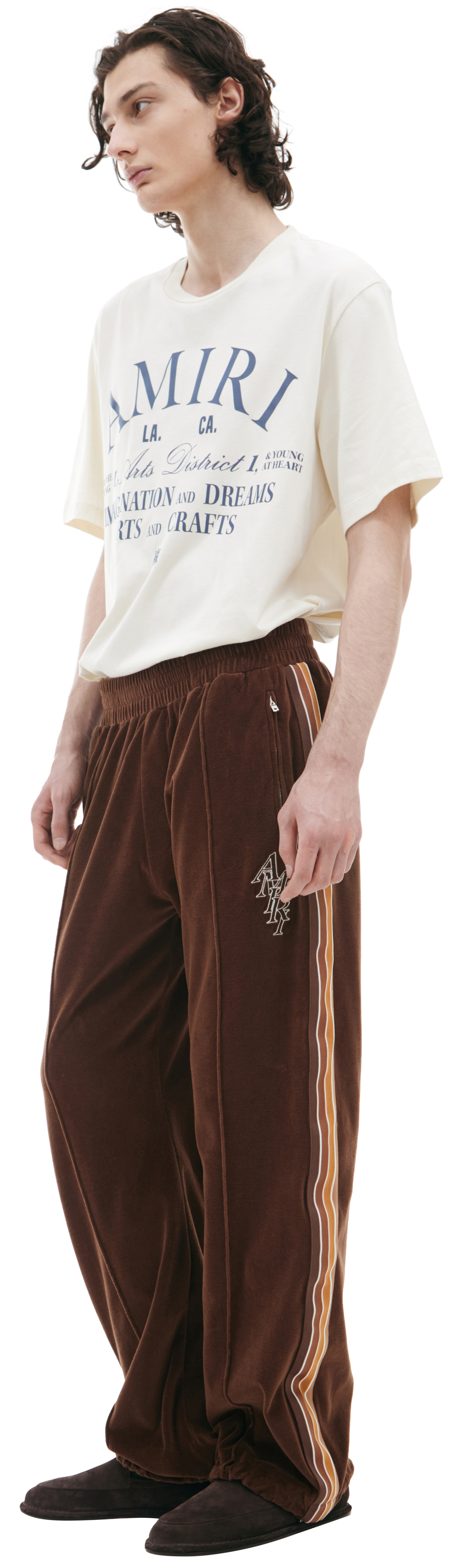 AMIRI Велюровые брюки с логотипом