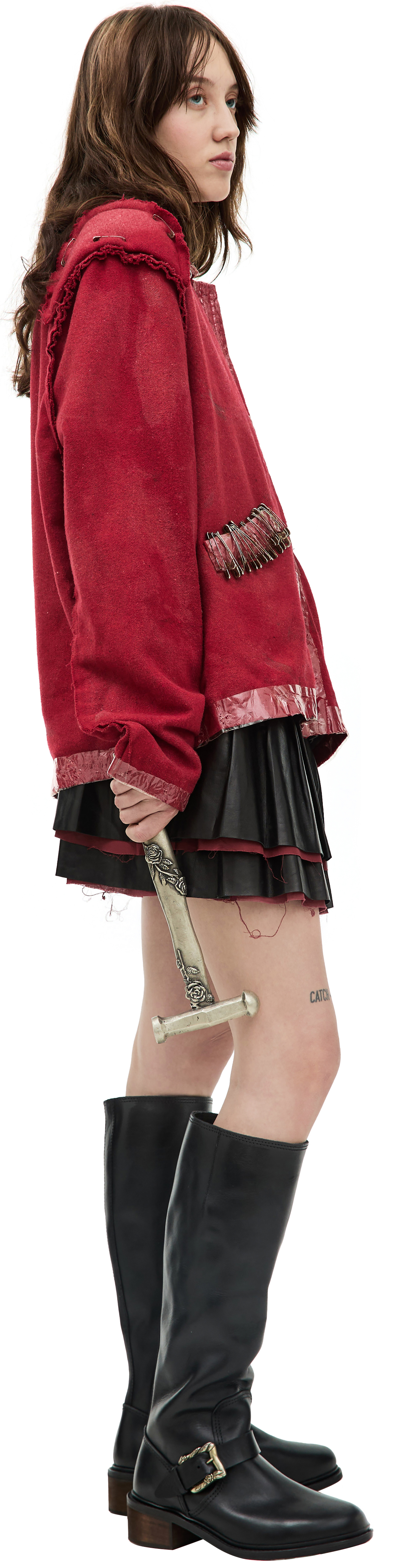 Enfants Riches Déprimés Красный жакет с булавками